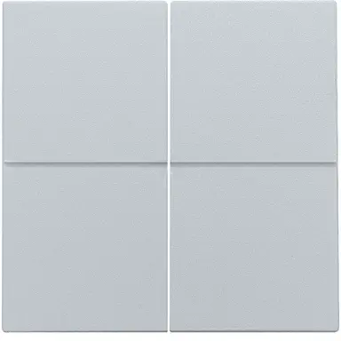 Niko 121-31008 afwerkingsset voor viervoudige schakelaar sterling coated