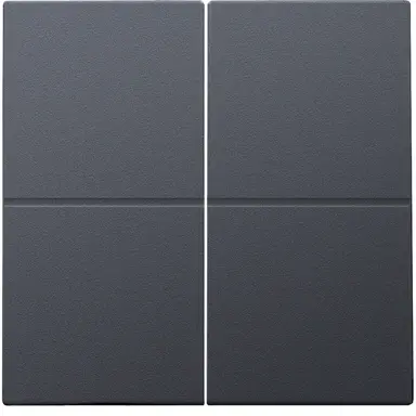 Niko 122-31008 afwerkingsset voor viervoudige schakelaar anthracite coated