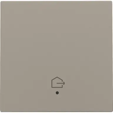 Niko 123-32902 afwerkingsset voor geconnecteerde enkele schakelaar met lens en symbool woning verlaten bronze coated