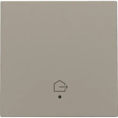 Niko 123-32902 afwerkingsset voor geconnecteerde enkele schakelaar met lens en symbool woning verlaten bronze coated