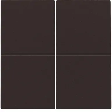 Niko 124-31008 afwerkingsset voor viervoudige schakelaar dark brown coated