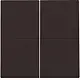 Niko 124-31008 afwerkingsset voor viervoudige schakelaar dark brown coated