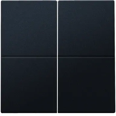 Niko 161-31008 afwerkingsset voor viervoudige schakelaar black coated