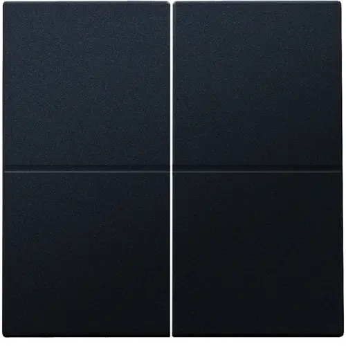 Niko 161-31008 afwerkingsset voor viervoudige schakelaar black coated