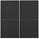 Niko 200-31008 afwerkingsset voor viervoudige schakelaar piano black coated
