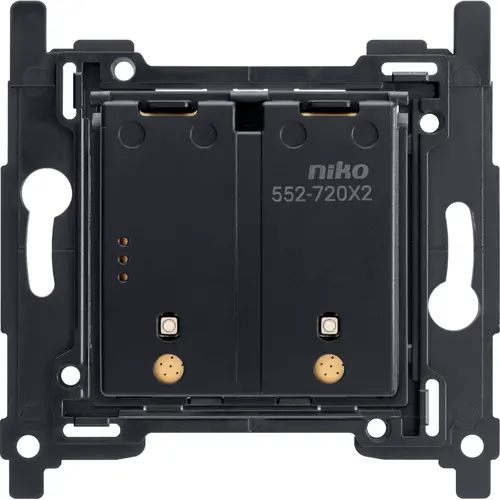 Niko 552-72002 Zigbee draadloze tweevoudige schakelaar incl. sokkel met batterij