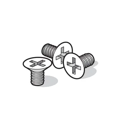 Niko 701-36099 poedergelakte reserveschroef voor tuinpaal Hydro wit