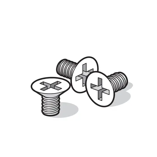 Niko 701-36099 poedergelakte reserveschroef voor tuinpaal Hydro wit