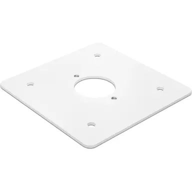 Niko 701-36709 poedergelakte grondplaat voor spuitwaterdichte tuinpaal wit