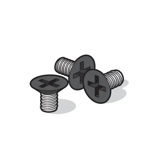 Niko 761-36099 poedergelakte reserveschroef voor tuinpaal Hydro zwart