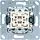 JUNG 531-41 U multipulsdrukker met 2x2 maakcontacten en nulstand