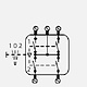 JUNG 531-41 U multipulsdrukker met 2x2 maakcontacten en nulstand