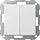 Gira 012503 drukvlakschakelaar serieschakelaar Systeem 55 wit glans