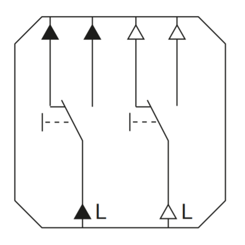 Gira 015500 seriedrukcontact wisselcontact