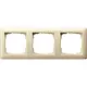 Gira 021301 afdekraam 3-voudig Standaard 55 creme glans