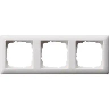 Gira 021304 afdekraam 3-voudig Standaard 55 wit mat