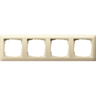 Gira 021401 afdekraam 4-voudig Standaard 55 creme glans