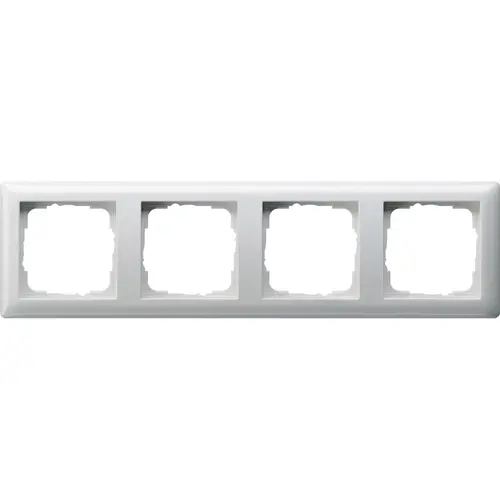 Gira 021403 afdekraam 4-voudig Standaard 55 wit glans