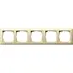 Gira 021501 afdekraam 5-voudig Standaard 55 creme glans