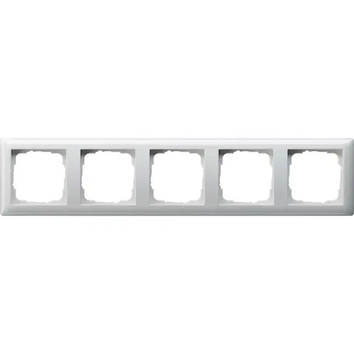 Gira 021503 afdekraam 5-voudig Standaard 55 wit glans