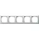 Gira 021503 afdekraam 5-voudig Standaard 55 wit glans
