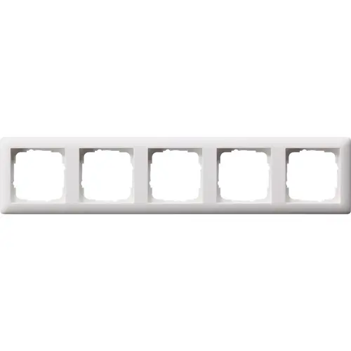 Gira 021504 afdekraam 5-voudig Standaard 55 wit mat