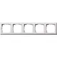 Gira 021504 afdekraam 5-voudig Standaard 55 wit mat