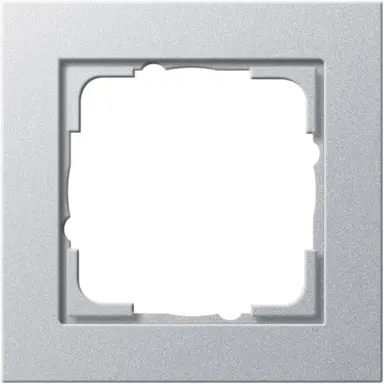 Gira 021125 afdekraam 1-voudig E2 aluminium mat