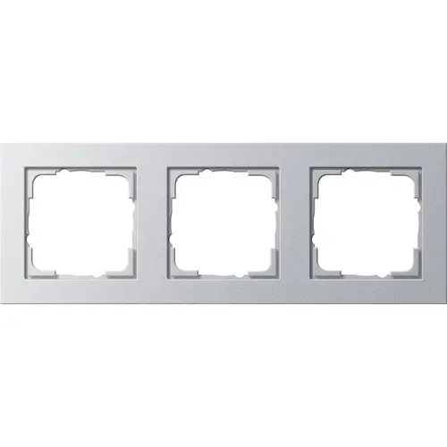 Gira 021325 afdekraam 3-voudig E2 aluminium mat