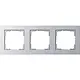 Gira 021325 afdekraam 3-voudig E2 aluminium mat