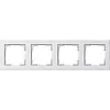 Gira 021422 afdekraam 4-voudig E2 wit mat