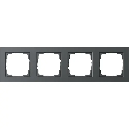 Gira 021423 afdekraam 4-voudig E2 antraciet mat