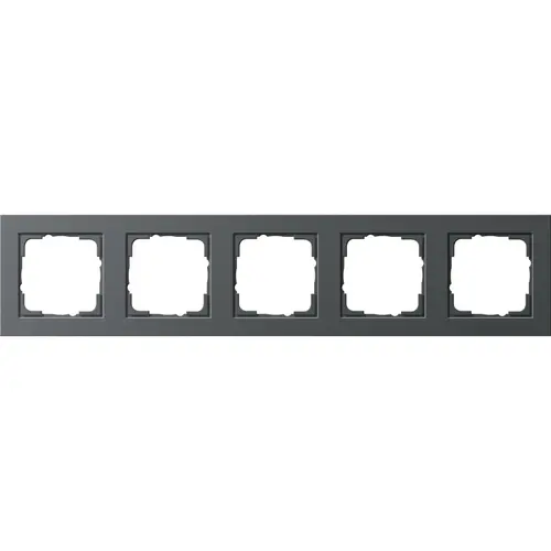 Gira 021523 afdekraam 5-voudig E2 antraciet mat