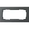 Gira 100223 afdekraam 2-voudig zonder middenstijl E2 antraciet mat