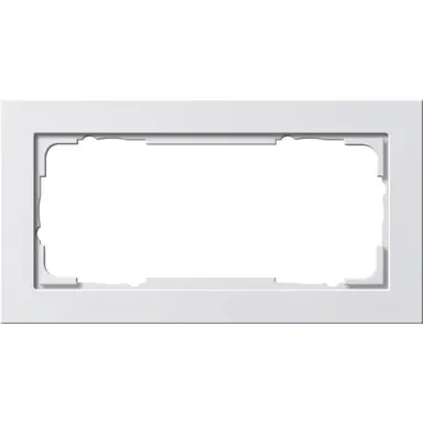 Gira 100229 afdekraam 2-voudig zonder middenstijl E2 wit glans