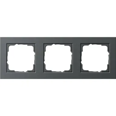 Gira 021323 afdekraam 3-voudig E2 antraciet mat