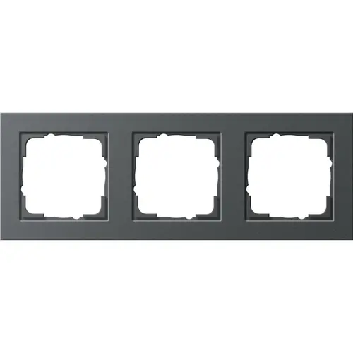 Gira 021323 afdekraam 3-voudig E2 antraciet mat
