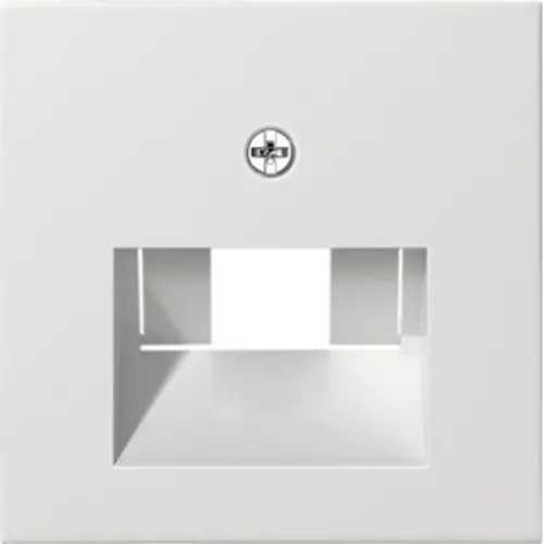 Gira 027027 centraalplaat RJ45 wandcontactdoos 1&2-voudig Systeem 55 wit mat