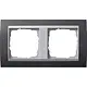 Gira 021281 afdekraam 2-voudig Event antraciet mat/aluminium mat