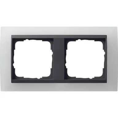 Gira 021224 afdekraam 2-voudig Event Opaque wit mat/antraciet mat