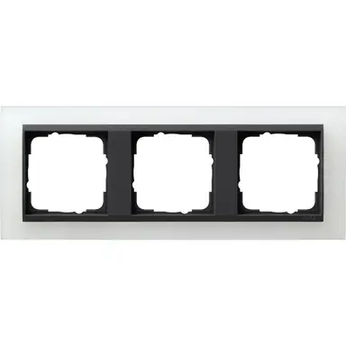 Gira 021324 afdekraam 3-voudig Event Opaque wit mat/antraciet mat