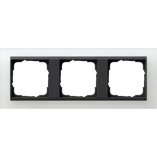 Gira 021324 afdekraam 3-voudig Event Opaque wit mat/antraciet mat