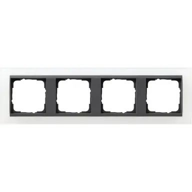 Gira 021424 afdekraam 4-voudig Event Opaque wit mat/antraciet mat
