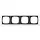 Gira 021424 afdekraam 4-voudig Event Opaque wit mat/antraciet mat