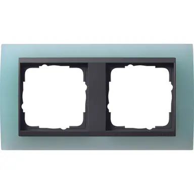 Gira 021285 afdekraam 2-voudig Event Opaque mint mat/antraciet mat