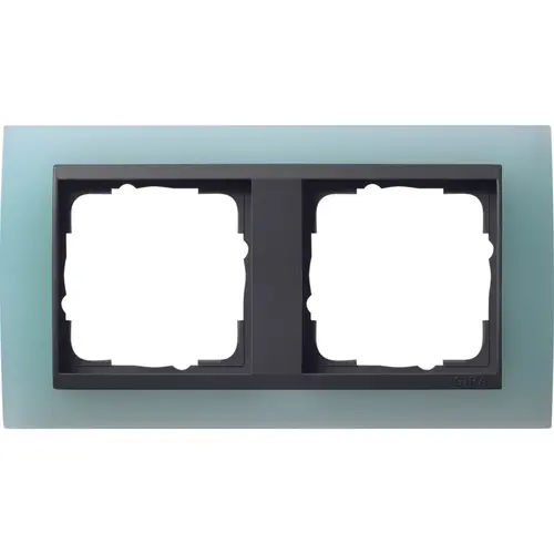 Gira 021285 afdekraam 2-voudig Event Opaque mint mat/antraciet mat