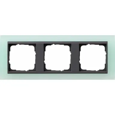 Gira 021385 afdekraam 3-voudig Event Opaque mint mat/antraciet mat