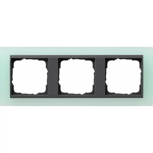 Gira 021385 afdekraam 3-voudig Event Opaque mint mat/antraciet mat