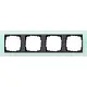 Gira 021485 afdekraam 4-voudig Event Opaque mint mat/antraciet mat