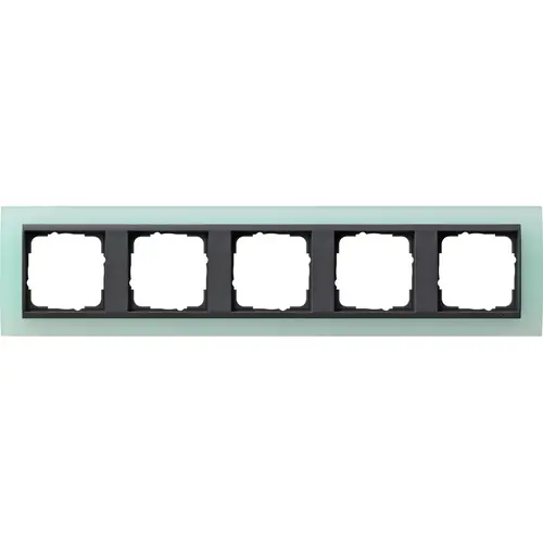 Gira 021585 afdekraam 5-voudig Event Opaque mint mat/antraciet mat